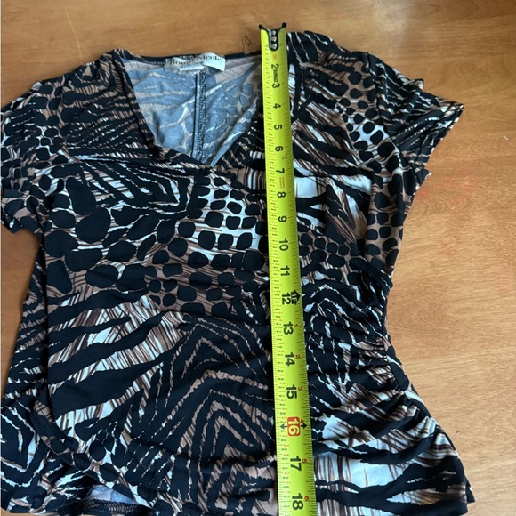 Ronni Nicole Black and Brown Women's Top - Picture 5 of 6